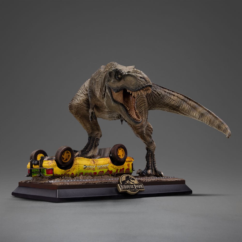 Jurassic Park Ikoner Figur T-Rex Attack 15 cm Iron Studios