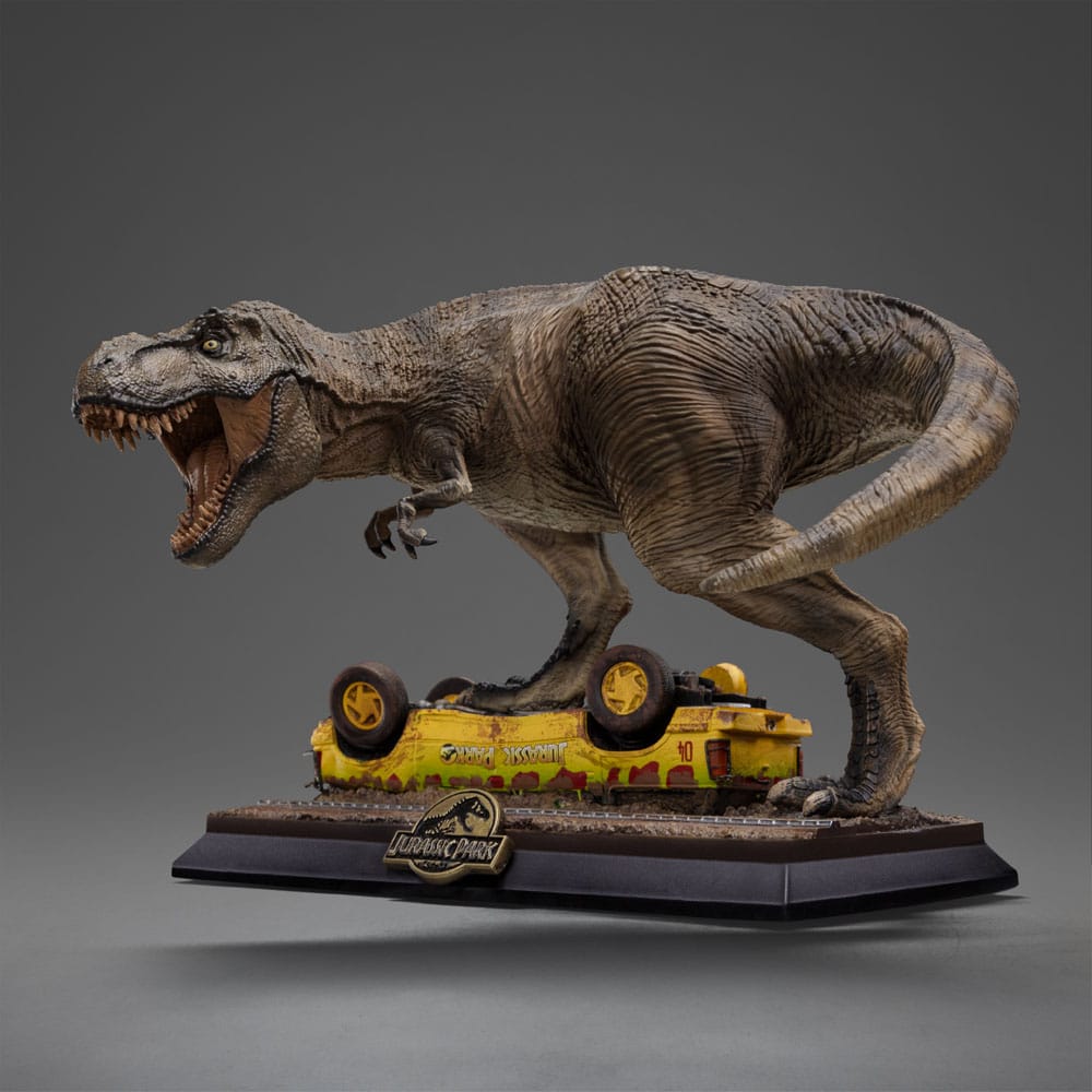 Jurassic Park Ikoner Figur T-Rex Attack 15 cm Iron Studios
