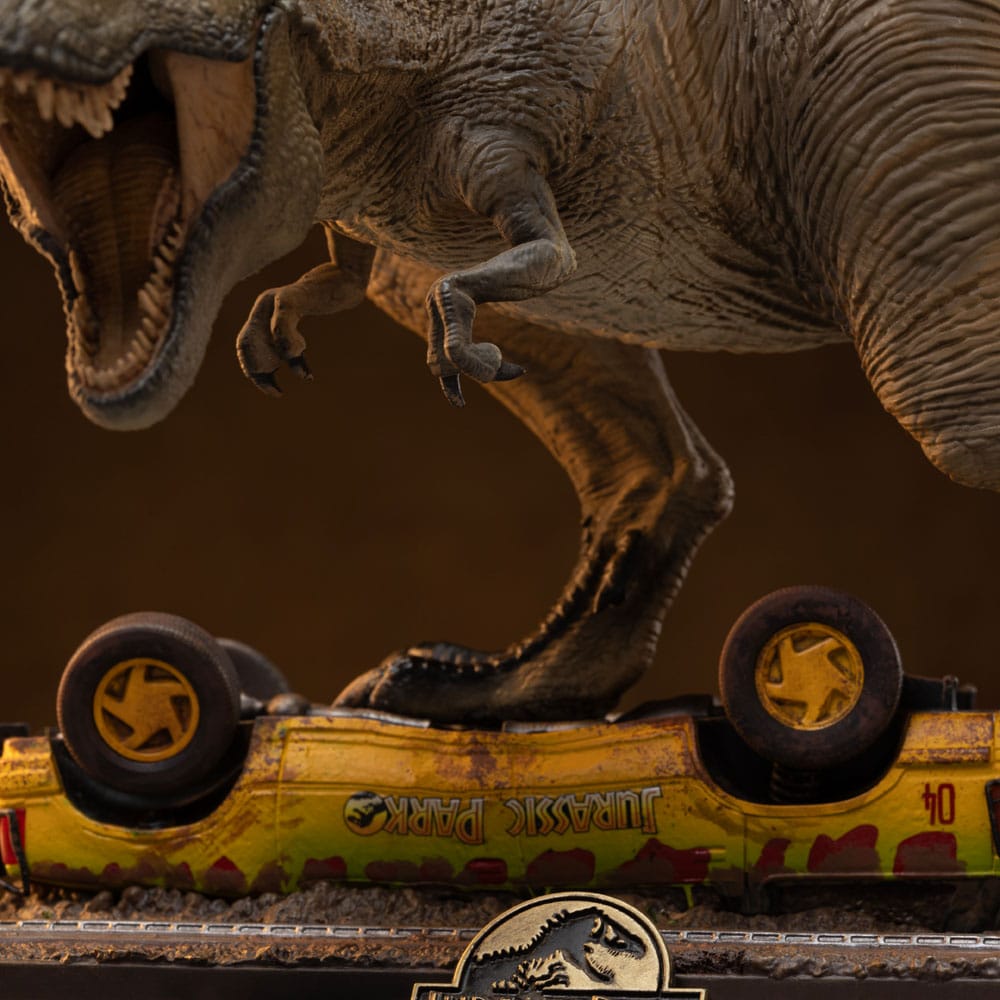 Jurassic Park Ikoner Figur T-Rex Attack 15 cm Iron Studios