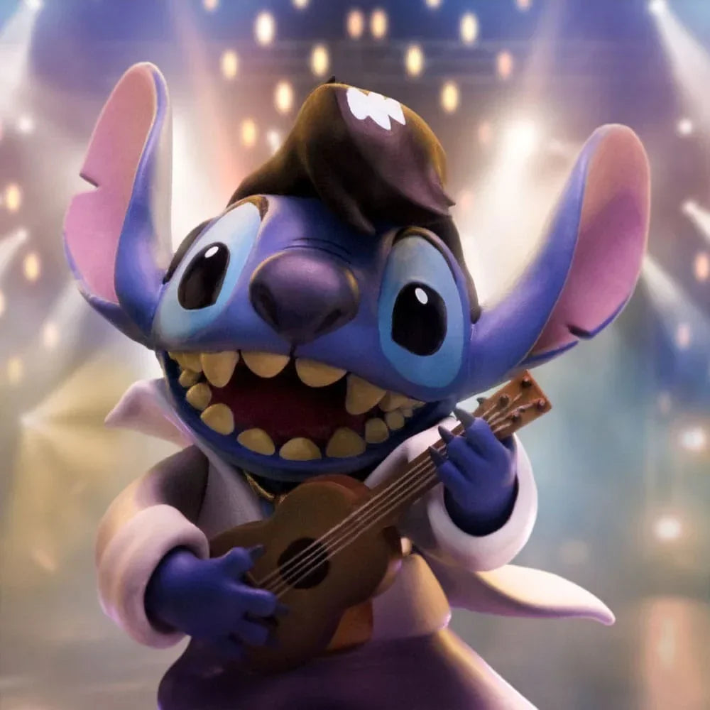 Lilo & Stitch Art Scale Figur 1/10 Stitch King of Rock 17 cm Iron Studios