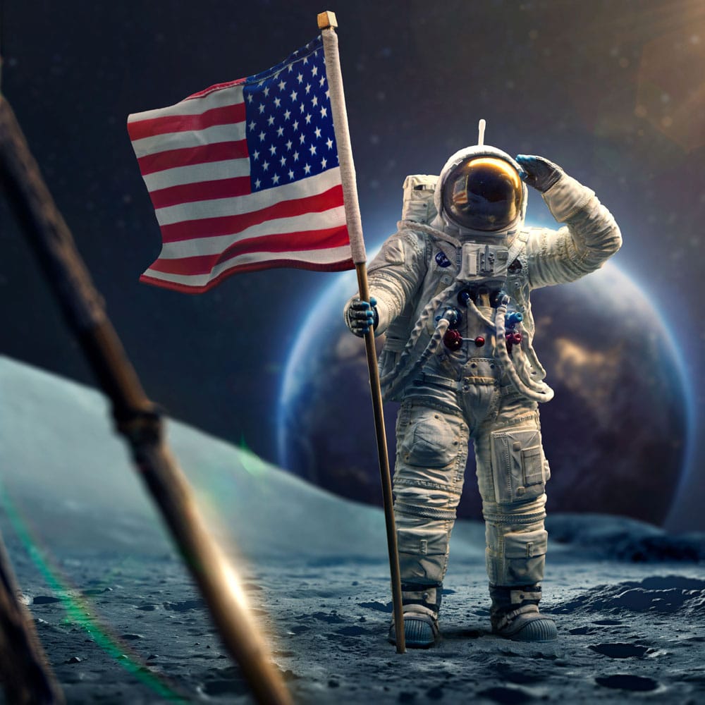 NASA Art Scale Figur 1/10 Apollo 11 Astronaut 23 cm Iron Studios