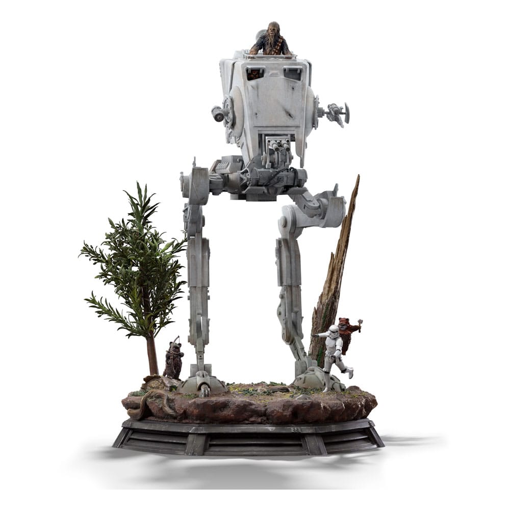 Star Wars Demi Art Scale Figur 1/20 AT-ST och Chewbacca 53 cm