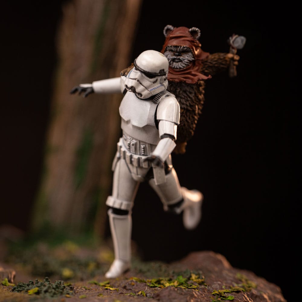 Star Wars Demi Art Scale Figur 1/20 AT-ST och Chewbacca 53 cm