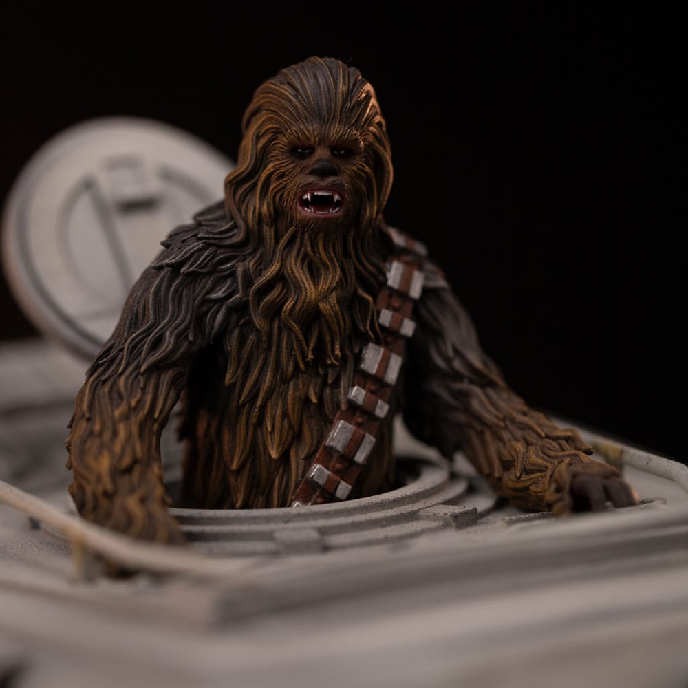 Star Wars Demi Art Scale Figur 1/20 AT-ST och Chewbacca 53 cm