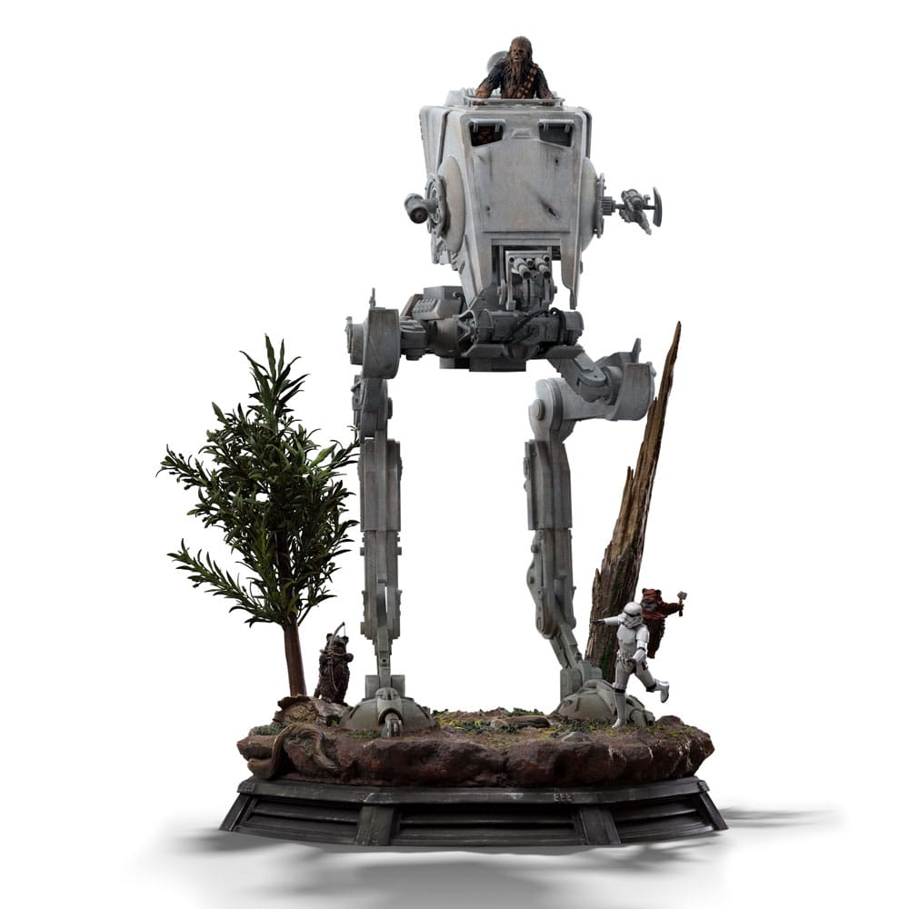 Star Wars Demi Art Scale Figur 1/20 AT-ST och Chewbacca 53 cm