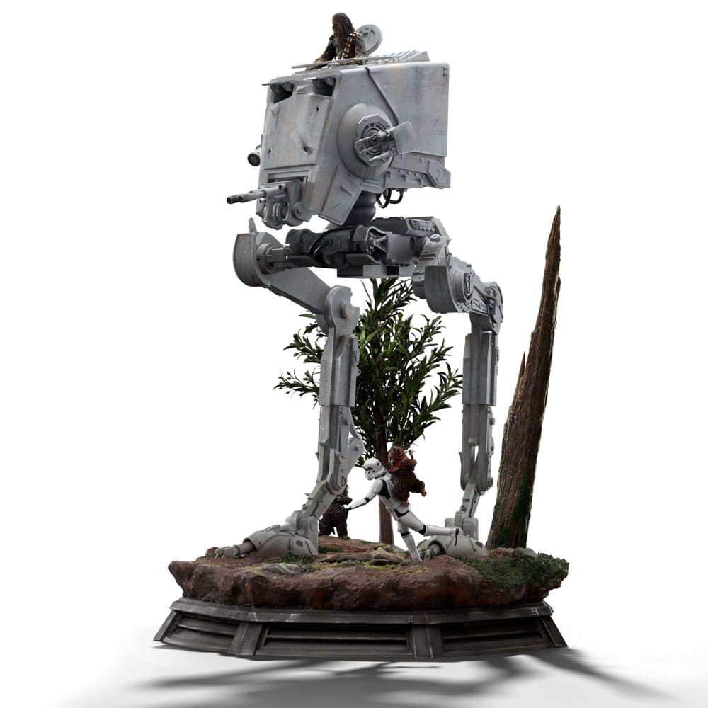 Star Wars Demi Art Scale Figur 1/20 AT-ST och Chewbacca 53 cm