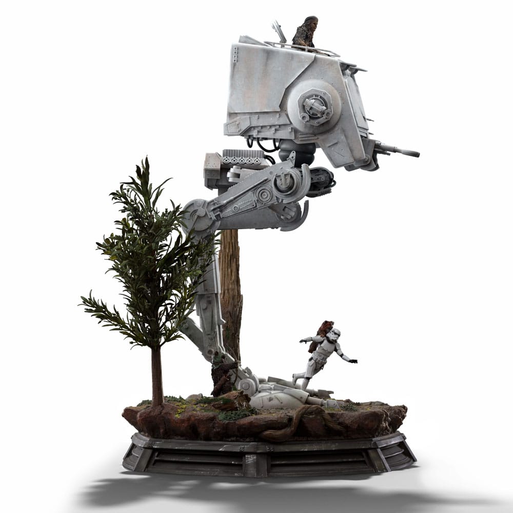 Star Wars Demi Art Scale Figur 1/20 AT-ST och Chewbacca 53 cm