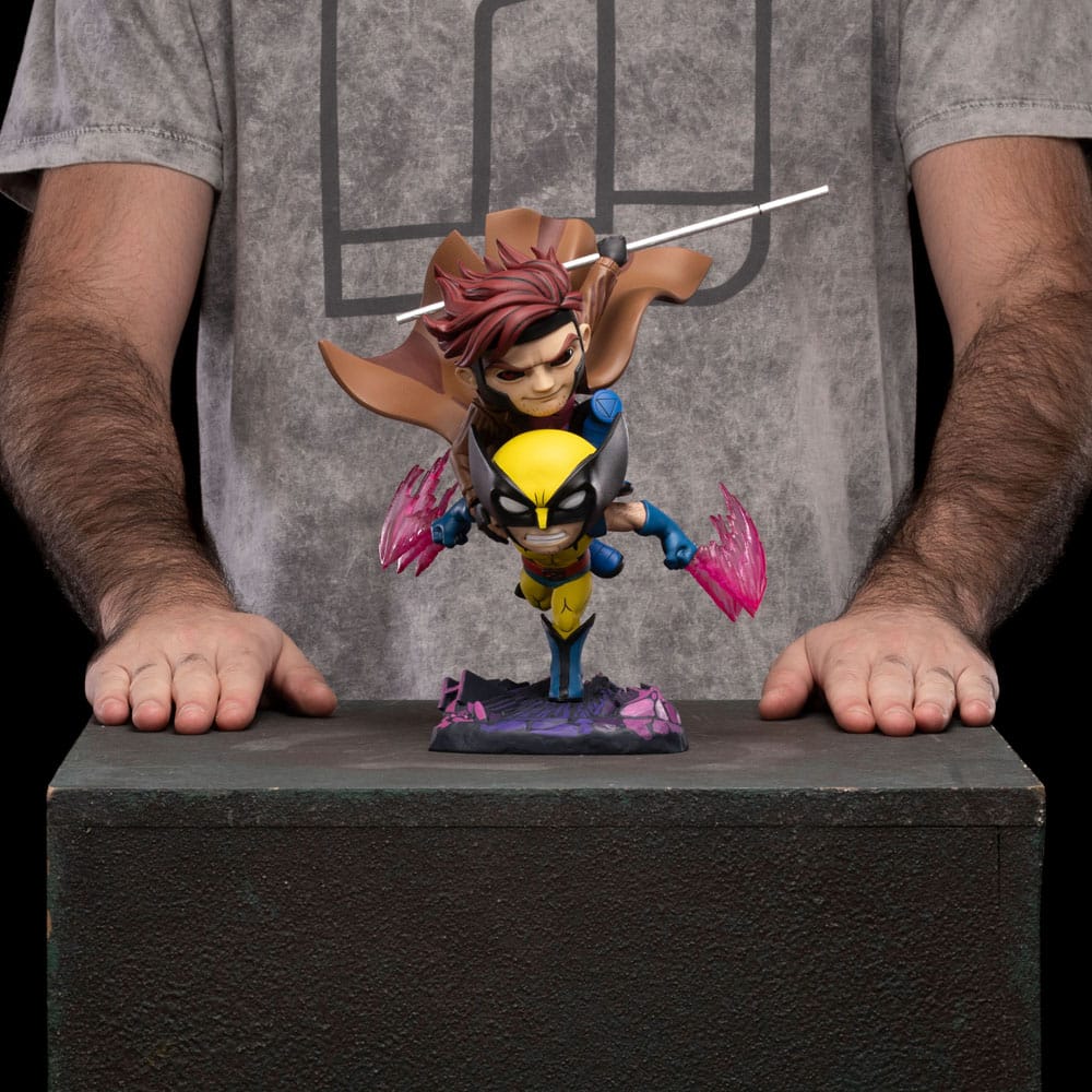 X-Men 97 Mini Co. PVC Figur Gambit och Wolverine 23 cm Iron Studios