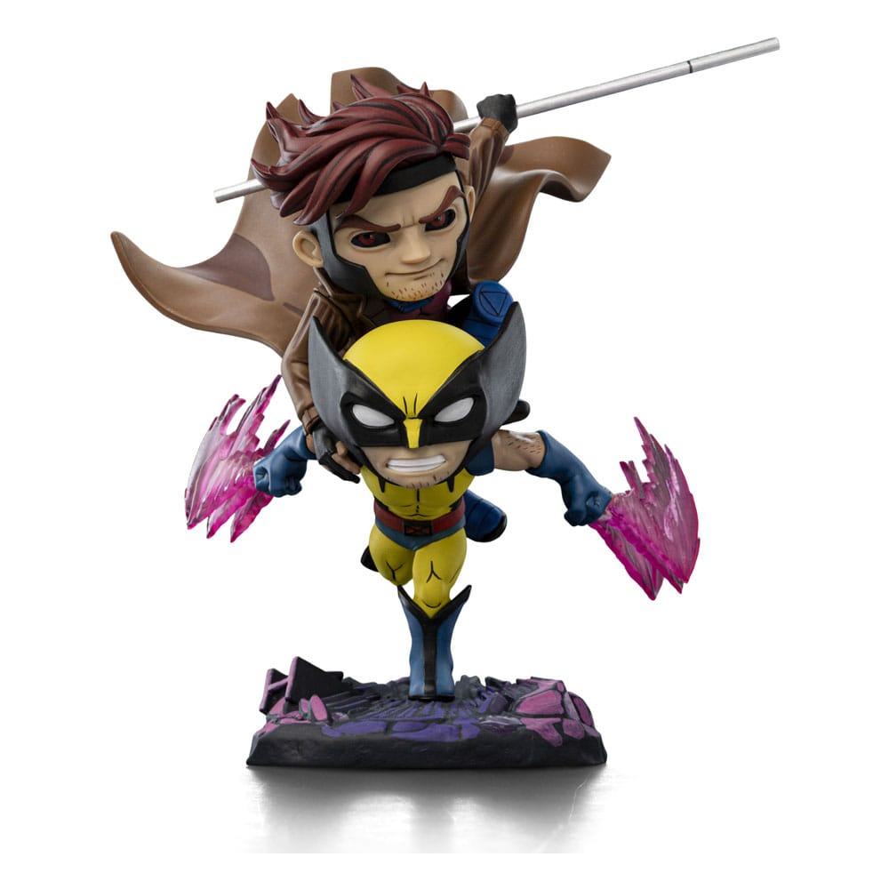X-Men 97 Mini Co. PVC Figur Gambit och Wolverine 23 cm Iron Studios