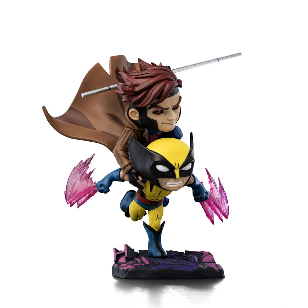X-Men 97 Mini Co. PVC Figur Gambit och Wolverine 23 cm Iron Studios