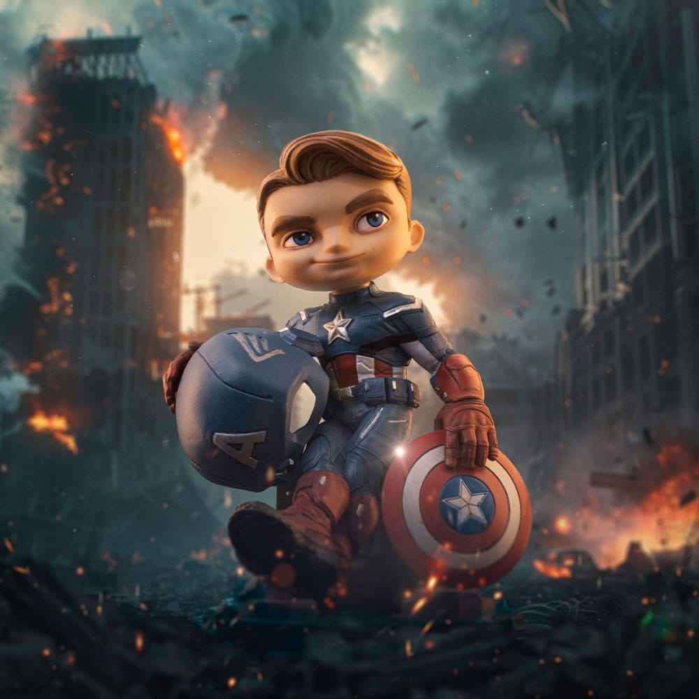 Captain America Mini Co. Figur - Avengers Infinity Saga - 14 cm Iron Studios
