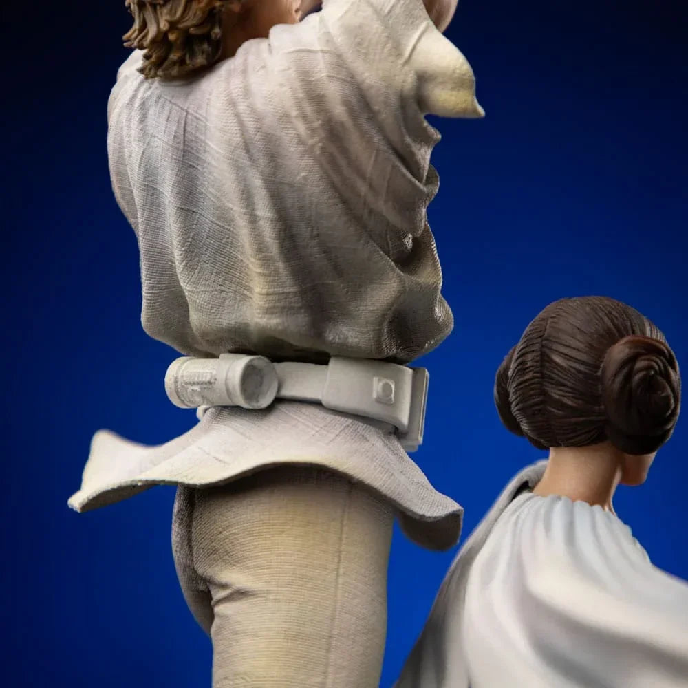 Star Wars Deluxe Art Scale Figur 1/10 Luke och Leia 41 cm Iron Studios