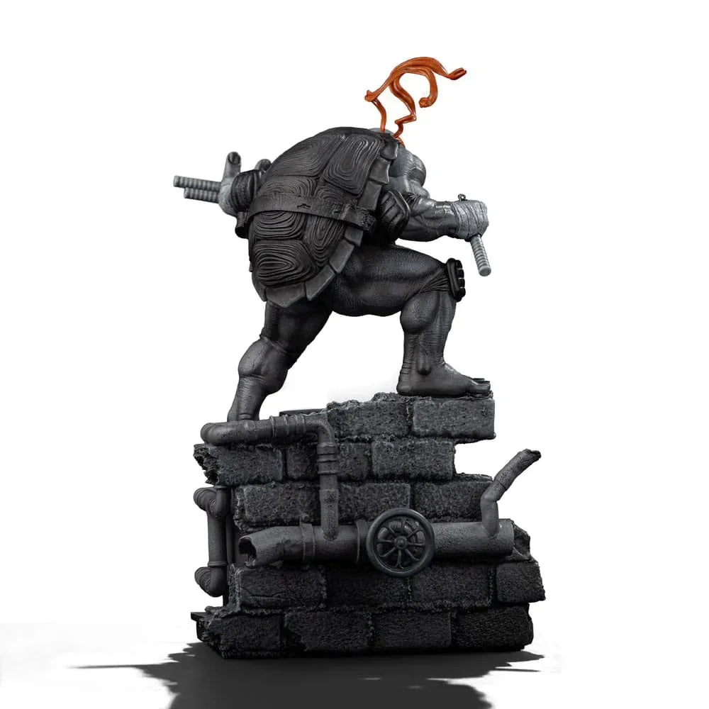 Teenage Mutant Ninja Turtles Art Scale Figur 1/10 Michelangelo Black and White Variant 26 cm - Hero Exclusive Iron Studios