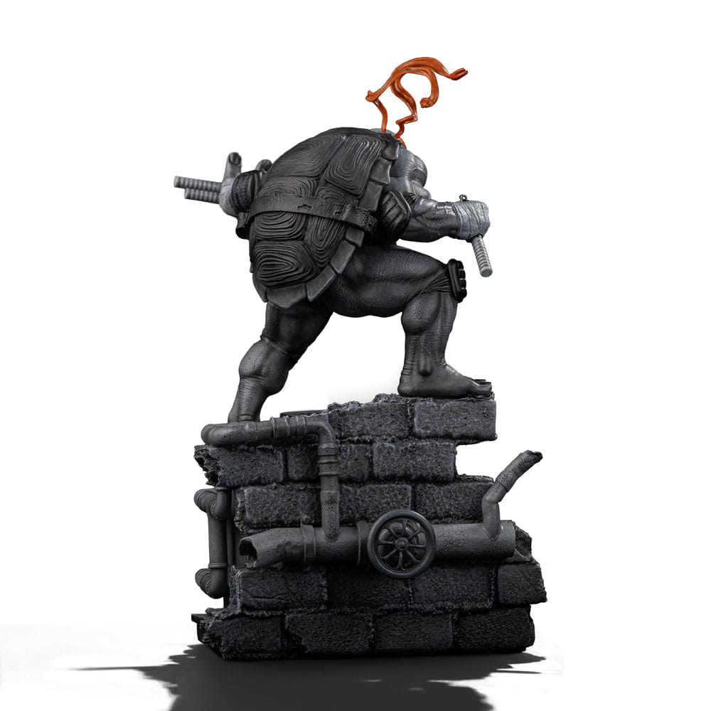 Teenage Mutant Ninja Turtles Art Scale Figur 1/10 Michelangelo Black and White Variant 26 cm - Hero Exclusive Iron Studios