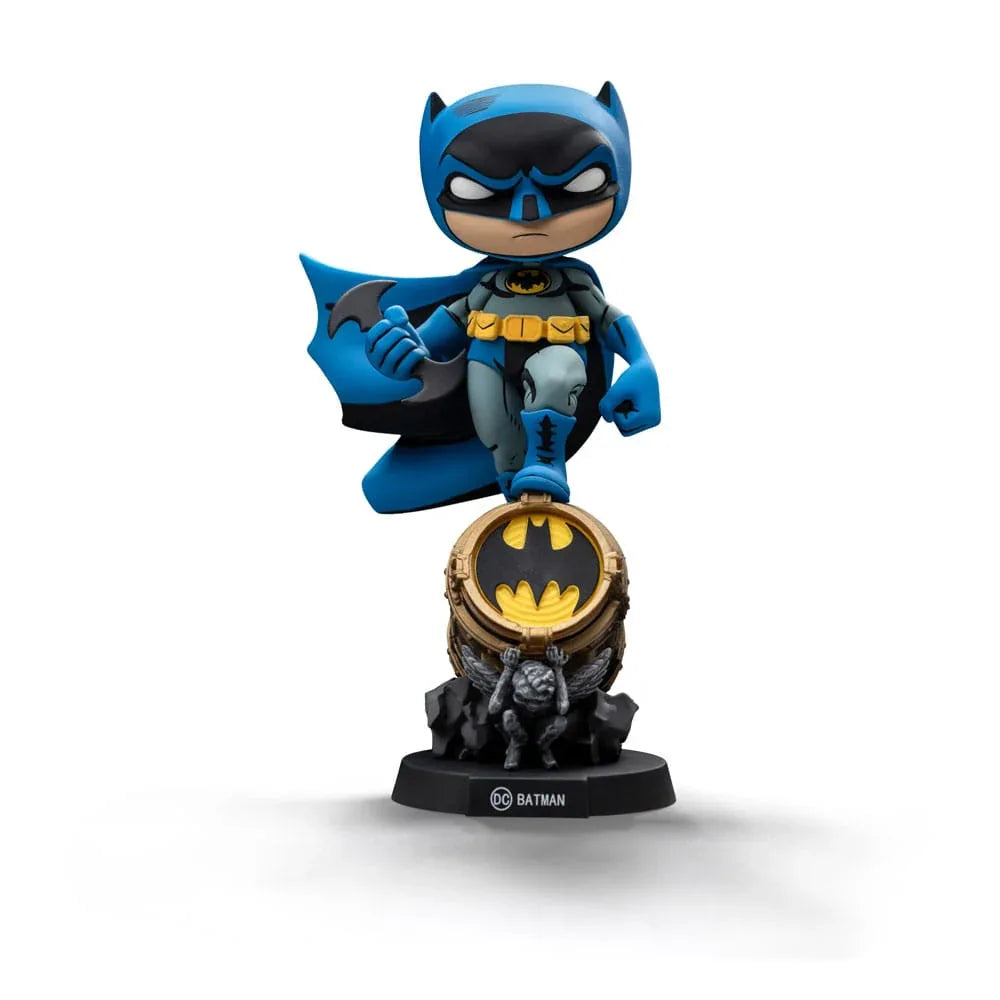 Batman Mini Co. PVC Figur Batman på Bat-Signal (Blå Variant) 15 cm Iron Studios