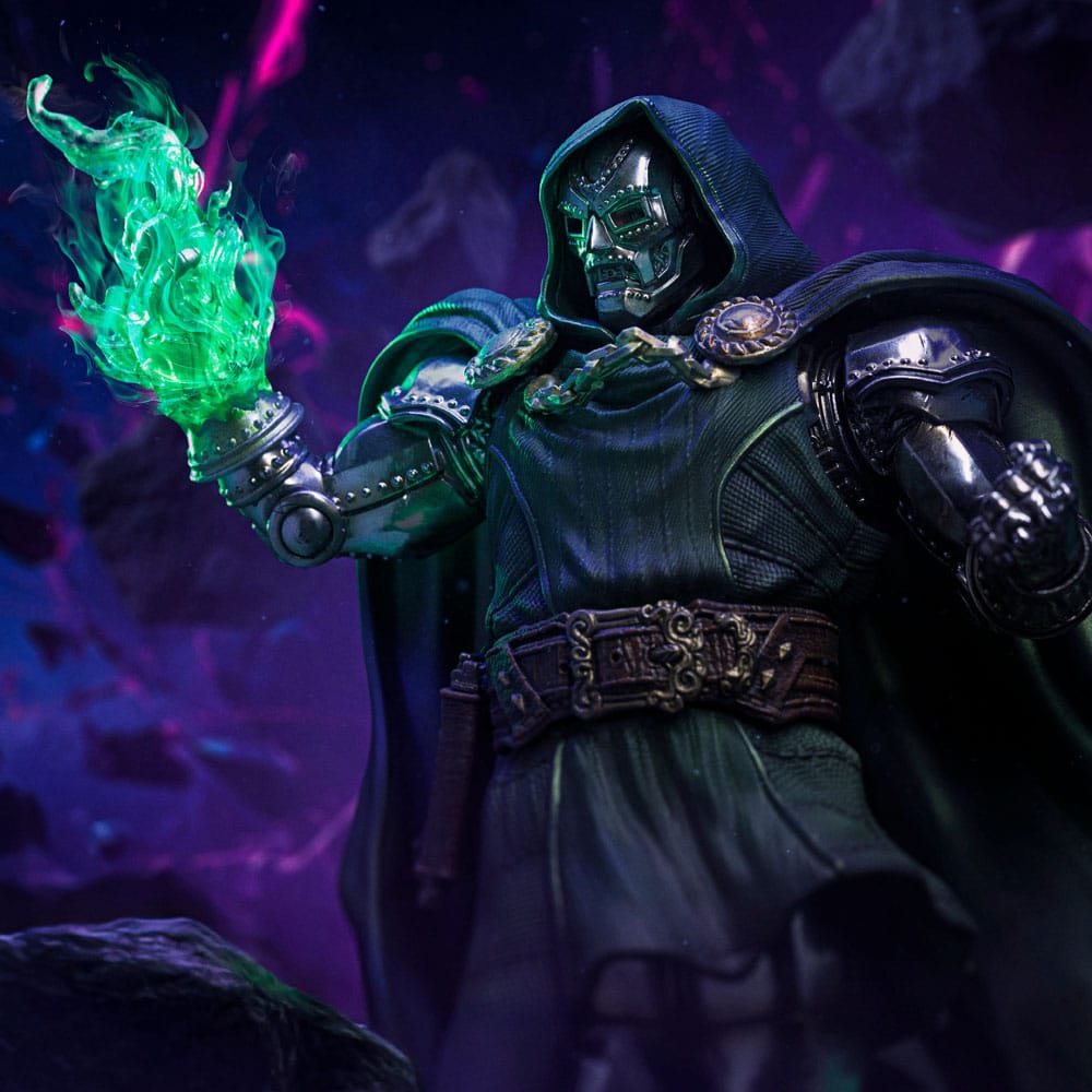 The Infinity Gauntlet Marvel Legends Diorama Figur 1/10 Doctor Doom Deluxe Edition 42 cm Iron Studios