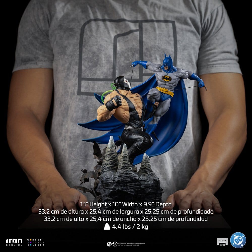 DC Comics Diorama i skala 1/10 Batman mot Bane 33 cm