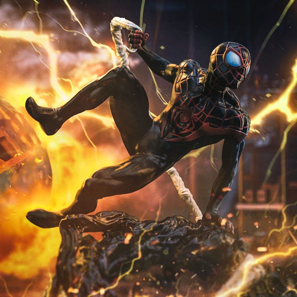 Spider-Man vs. Villains Diorama BDS Art Scale Figur 1/10 Miles Morales 32 cm Iron Studios