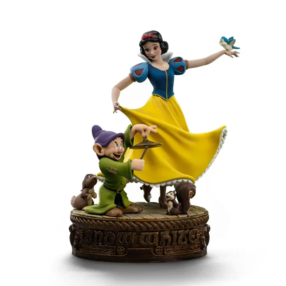 Snow White och de Sju Dvärgarna Art Scale Figur 1/10 - Snövit och Dopey 21 cm Iron Studios