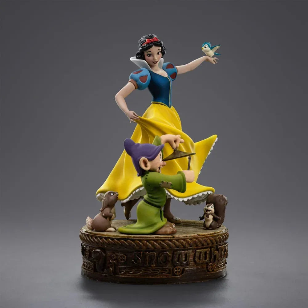 Snow White och de Sju Dvärgarna Art Scale Figur 1/10 - Snövit och Dopey 21 cm Iron Studios