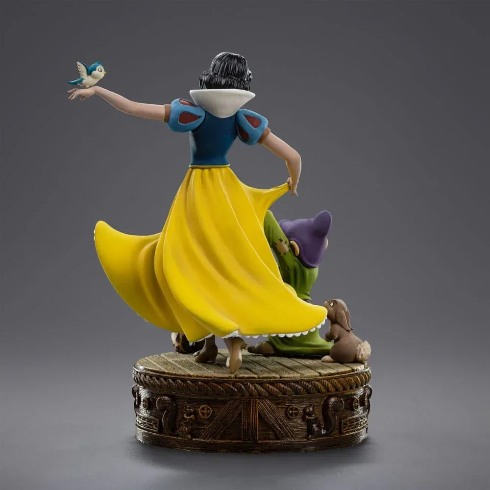 Snow White och de Sju Dvärgarna Art Scale Figur 1/10 - Snövit och Dopey 21 cm Iron Studios