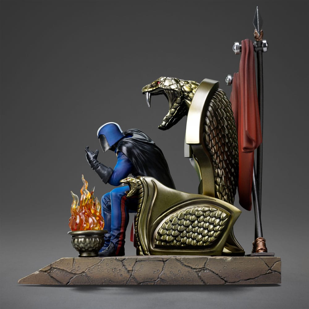 GI Joe Art Scale Figur 1/10 Cobra Commander 25 cm – Officiellt Licensierad Samlarfigur Iron Studios