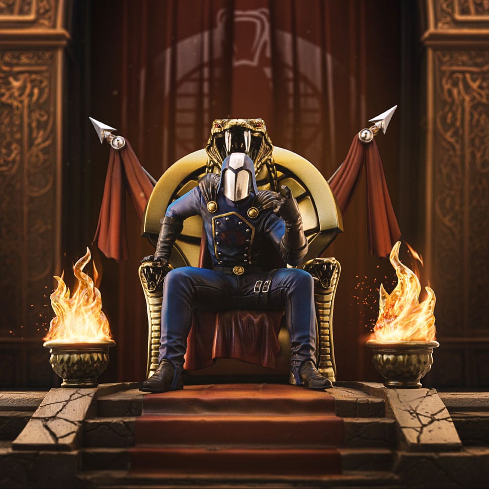 GI Joe Art Scale Figur 1/10 Cobra Commander 25 cm – Officiellt Licensierad Samlarfigur Iron Studios