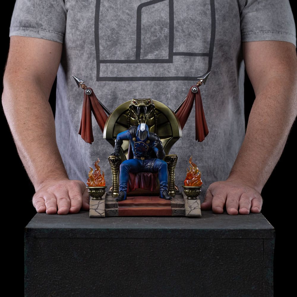 GI Joe Art Scale Figur 1/10 Cobra Commander 25 cm – Officiellt Licensierad Samlarfigur Iron Studios