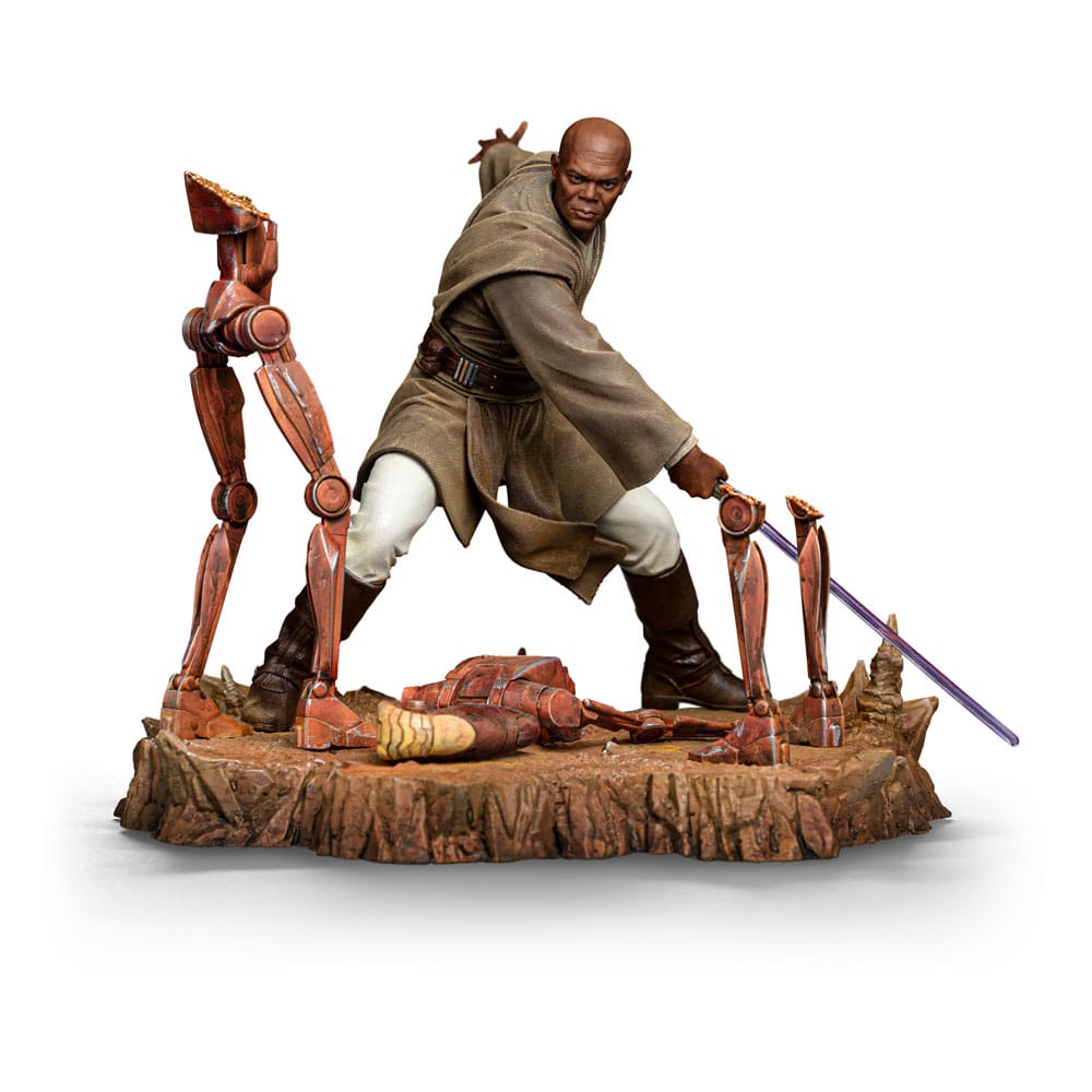 Star Wars Art Scale Figur 1/10 Mace Windu 18 cm Iron Studios