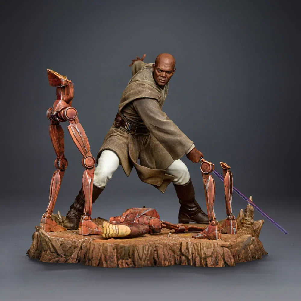 Star Wars Art Scale Figur 1/10 Mace Windu 18 cm Iron Studios