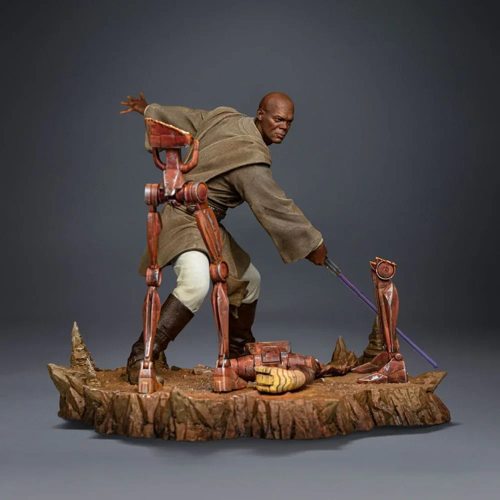 Star Wars Art Scale Figur 1/10 Mace Windu 18 cm Iron Studios