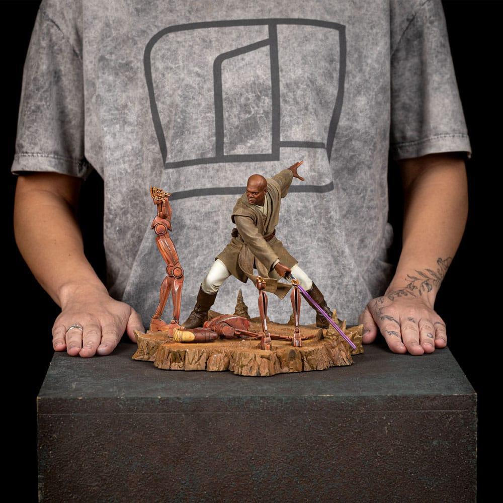 Star Wars Art Scale Figur 1/10 Mace Windu 18 cm Iron Studios