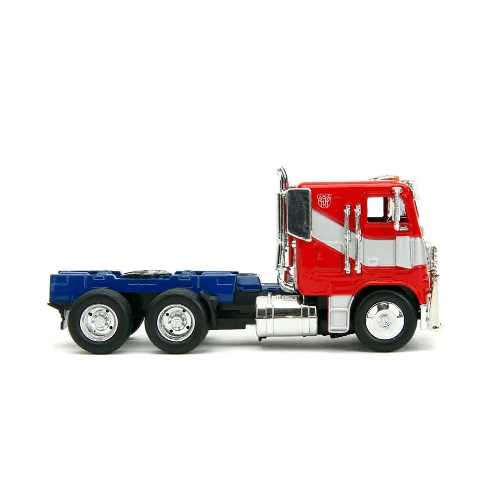 Transformers Diecast Modell 1/32 T7 Optimus Prime Lastbil Jada Toys