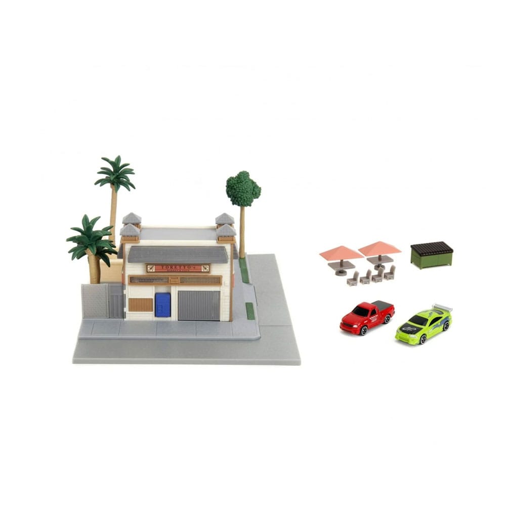 Fast & Furious Nano Metalfigs - Toretto´s Café Diorama Jada Toys