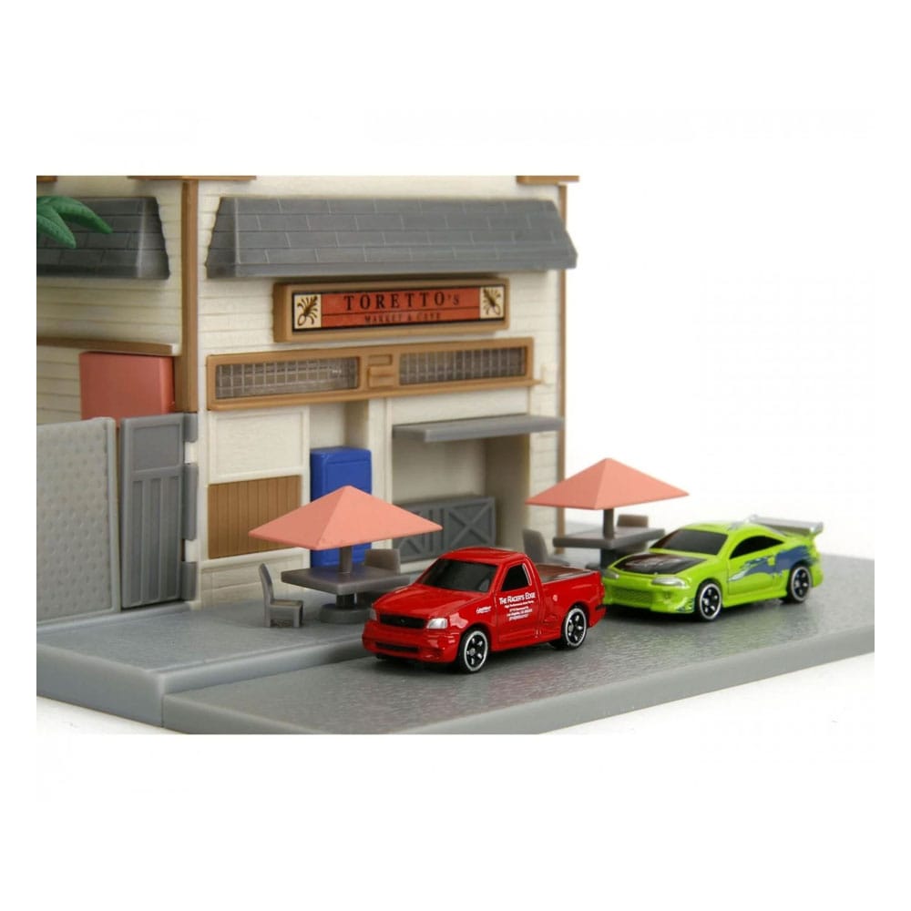 Fast & Furious Nano Metalfigs - Toretto´s Café Diorama Jada Toys