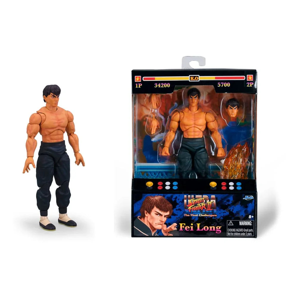 Ultra Street Fighter II: The Final Challengers Action Figure 1/12 Fei-Long 15 cm Jada Toys