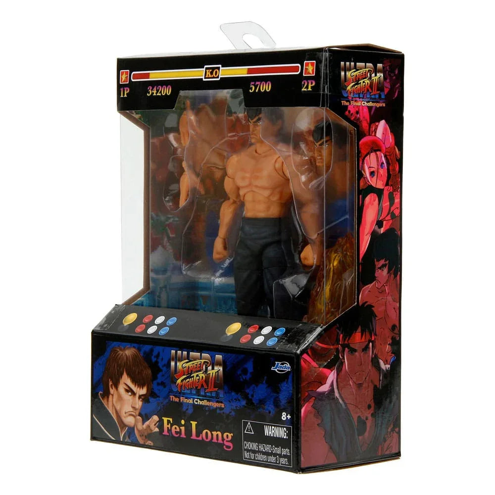 Ultra Street Fighter II: The Final Challengers Action Figure 1/12 Fei-Long 15 cm Jada Toys