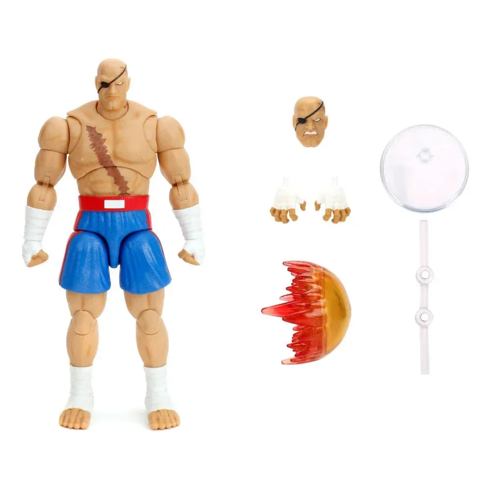 Ultra Street Fighter II: The Final Challengers Action Figur 1/12 Sagat 19 cm Jada Toys