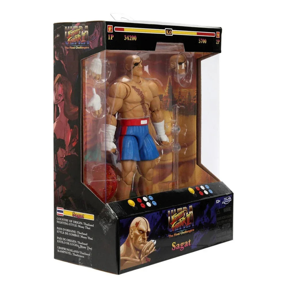 Ultra Street Fighter II: The Final Challengers Action Figur 1/12 Sagat 19 cm Jada Toys