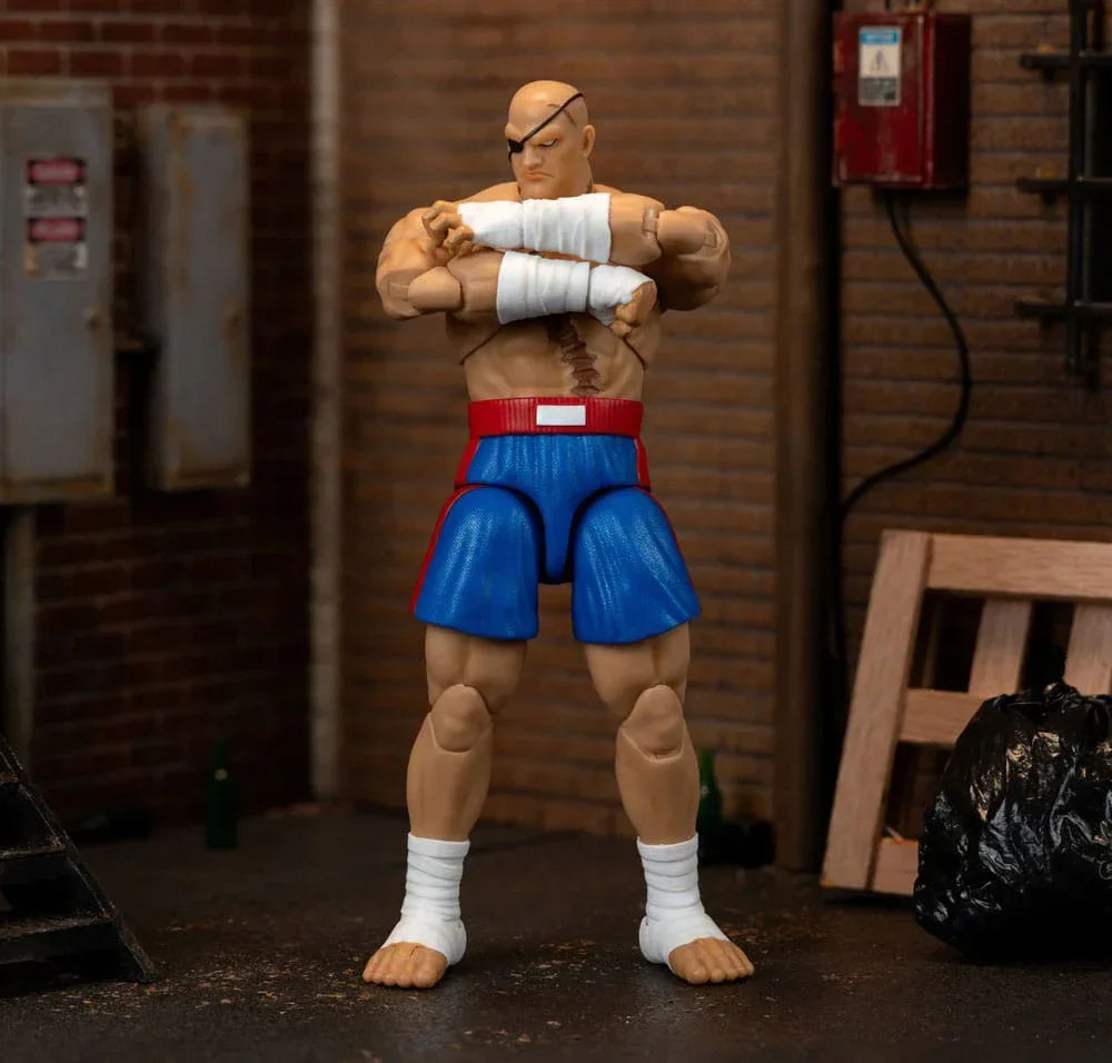 Ultra Street Fighter II: The Final Challengers Action Figur 1/12 Sagat 19 cm Jada Toys