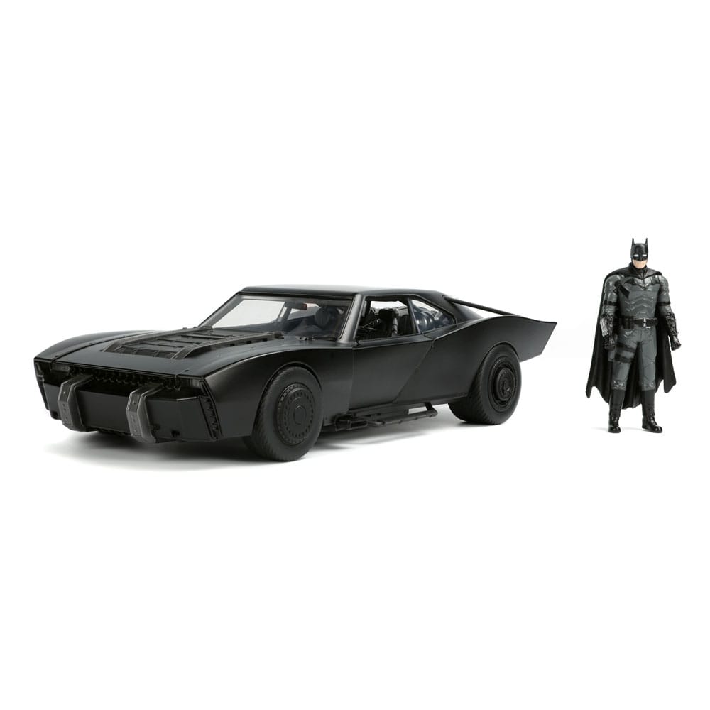 Batman 2022 Hollywood Rides Diecast Modell 1/18 Batmobile med Figur Jada Toys