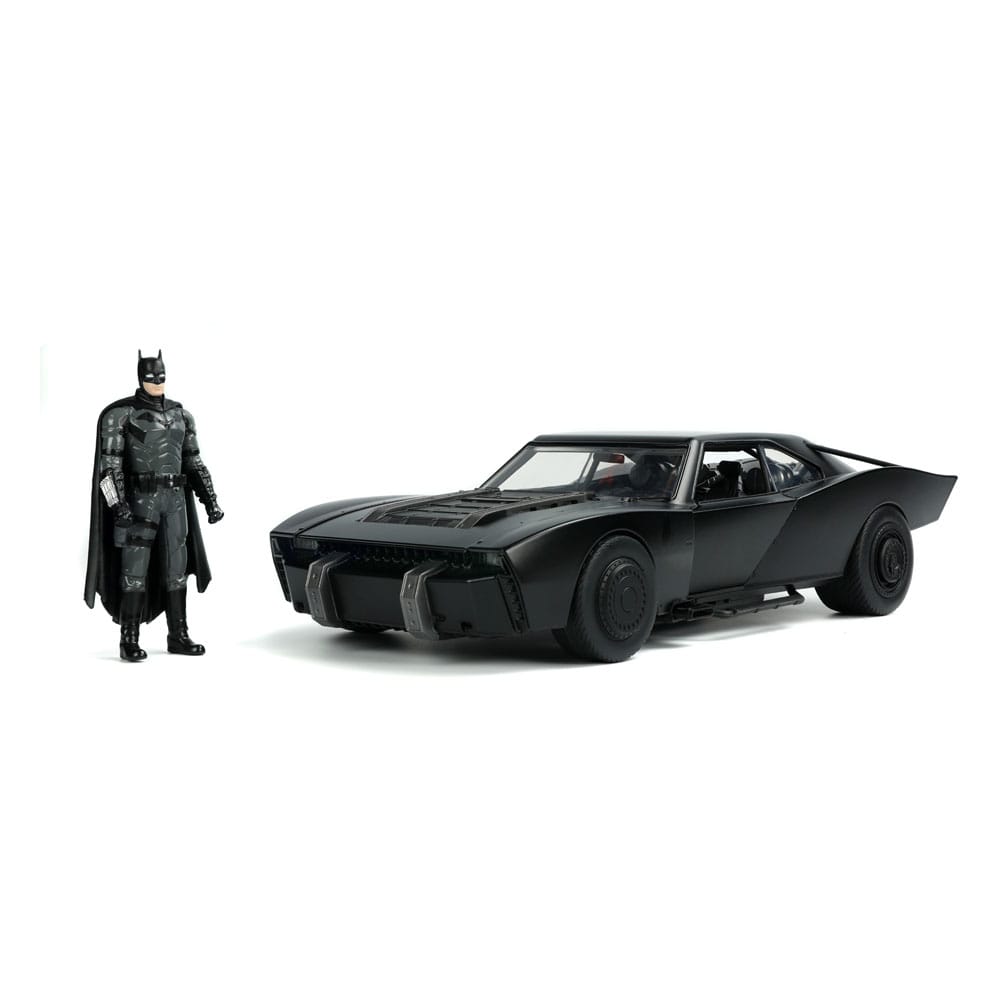 Batman 2022 Hollywood Rides Diecast Modell 1/18 Batmobile med Figur Jada Toys