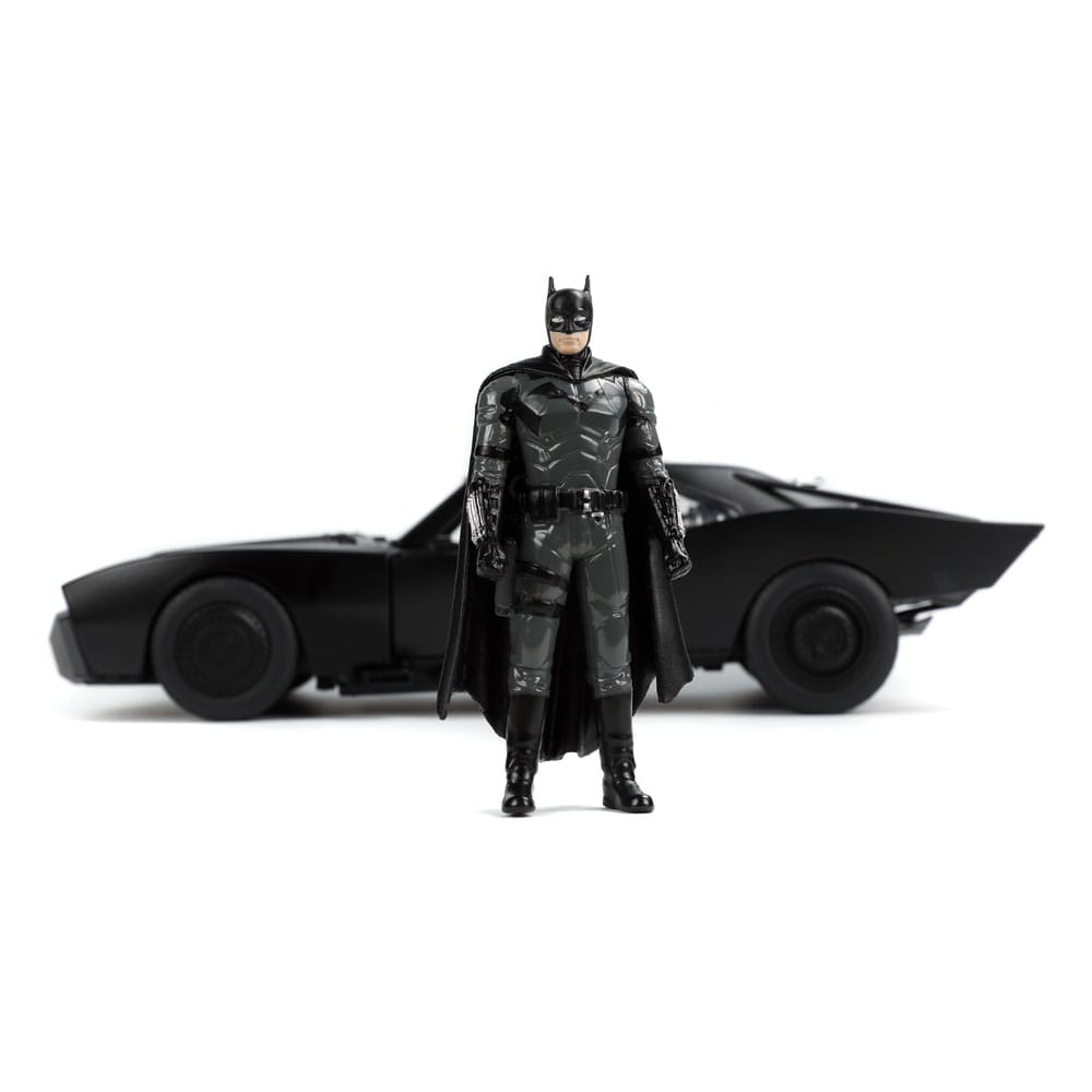 Batman 2022 Hollywood Rides Diecast Modell 1/18 Batmobile med Figur Jada Toys