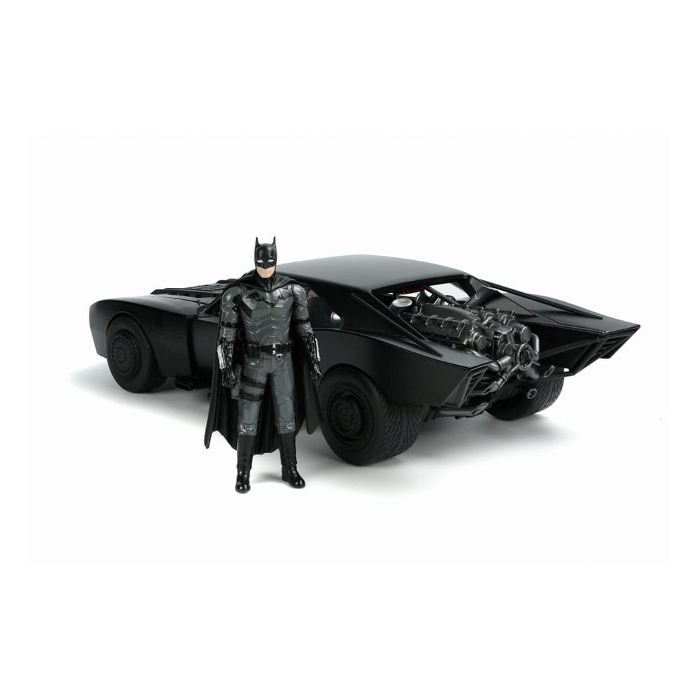 Batman 2022 Hollywood Rides Diecast Modell 1/18 Batmobile med Figur Jada Toys
