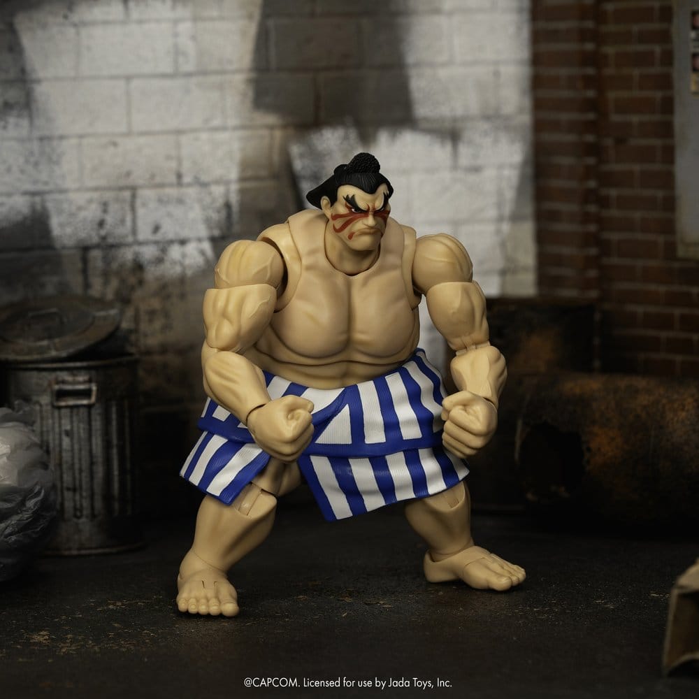 Ultra Street Fighter II: The Final Challengers Action Figur 1/12 E. Honda 16 cm Jada Toys