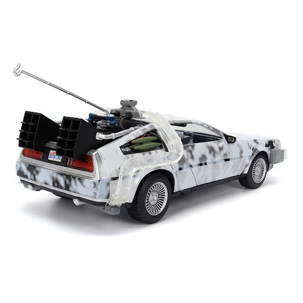 Back to the Future Diecast Model 1/24 Time Machine Frost Jada Toys