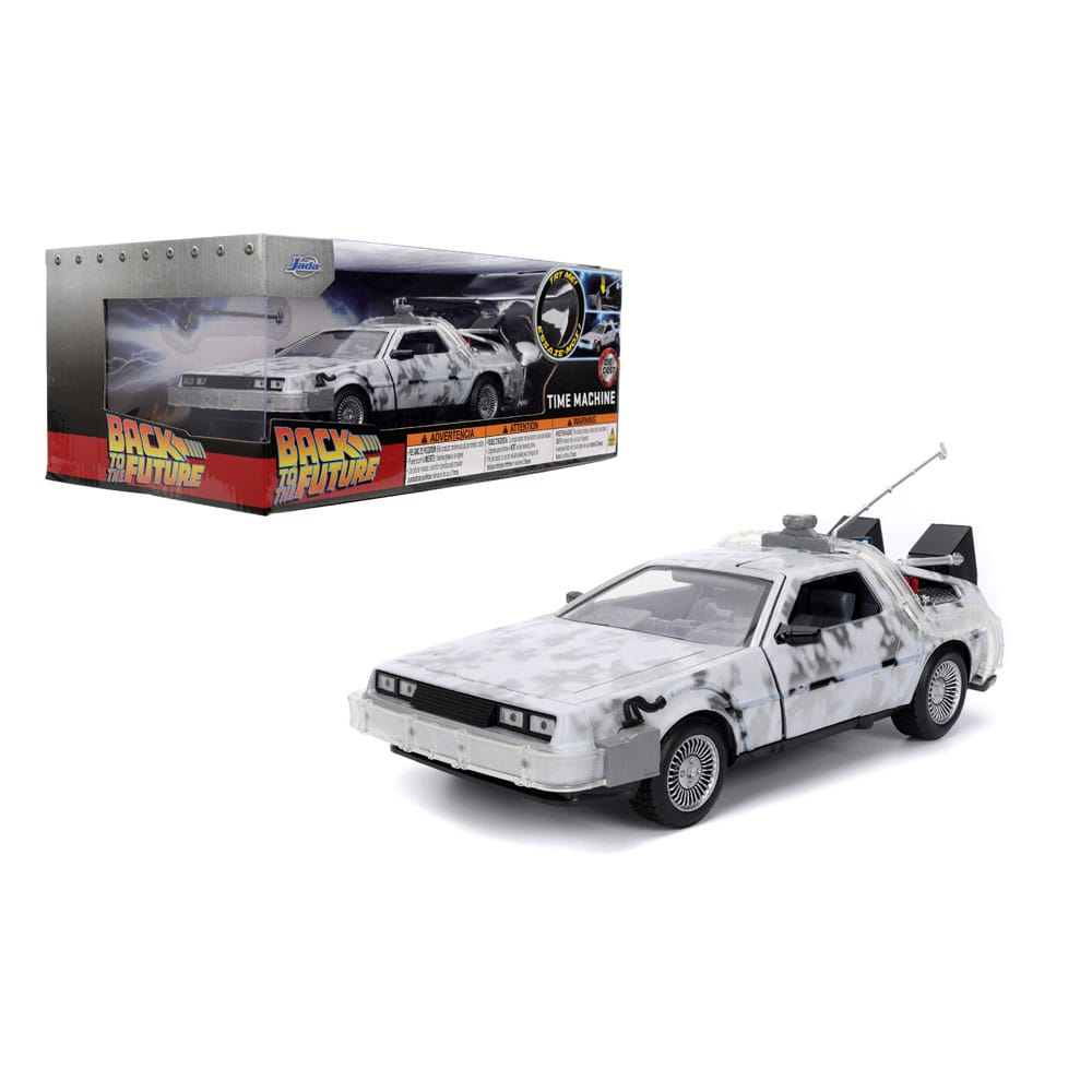 Back to the Future Diecast Model 1/24 Time Machine Frost Jada Toys