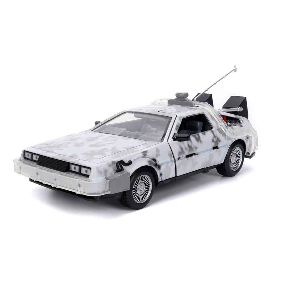 Back to the Future Diecast Model 1/24 Time Machine Frost Jada Toys
