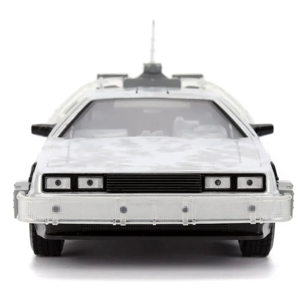 Back to the Future Diecast Model 1/24 Time Machine Frost Jada Toys