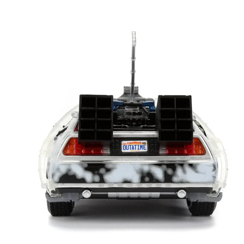 Back to the Future Diecast Model 1/24 Time Machine Frost Jada Toys